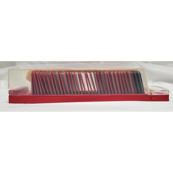 Sizzix Storage Case Red Black Picture 2 5/8" x 2 3/8" 34 Die Cutting Cartridges - Picture 9 of 11